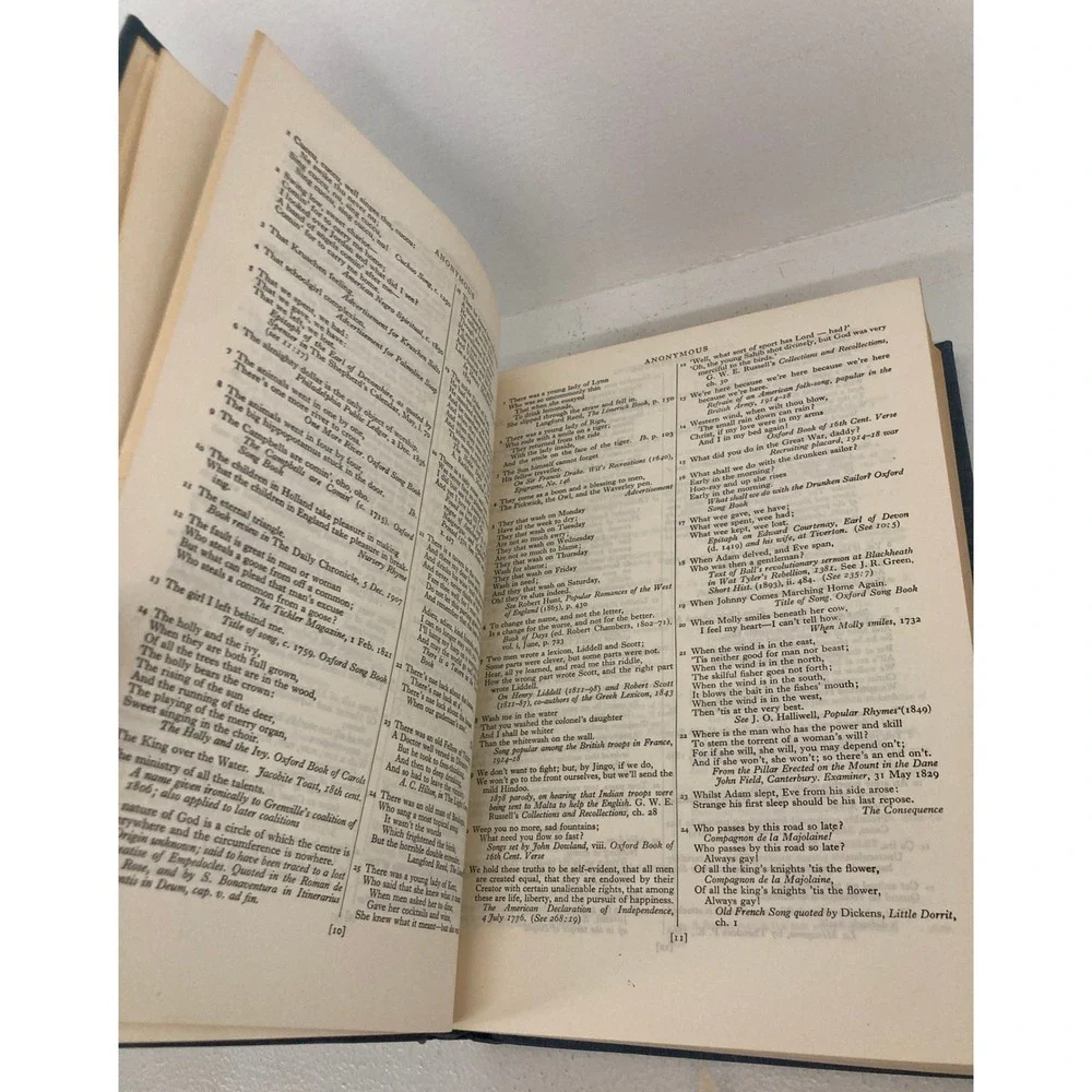 VTG 1955 Oxford Dictionary of Quotations 2nd Edition Hardcover History Academia